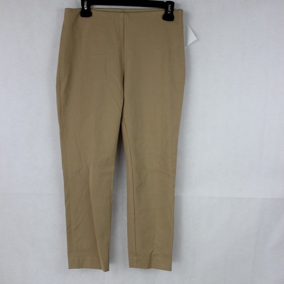 LAUREN RALPH LAUREN Skinny Cropped Pants Tan 4 - Picture 7 of 7